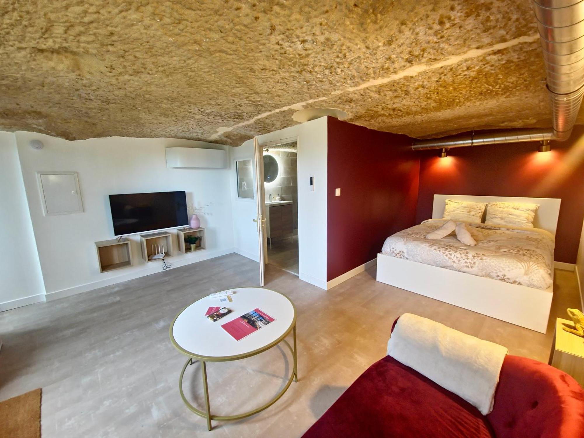 Le Cocon Troglodyte Apartman Saint-Étienne-de-Chigny Kültér fotó